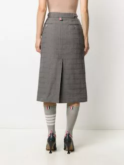 Thom Browne windowpane-tweed sack skirt