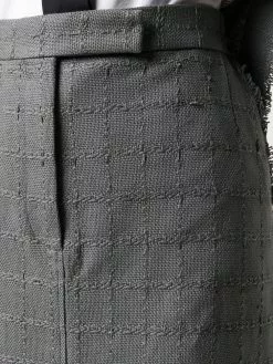 Thom Browne windowpane-tweed sack skirt