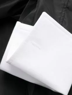 Thom Browne contrasting-collar pleated shirt dress