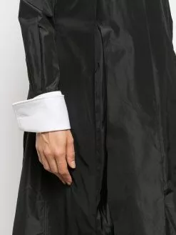 Thom Browne contrasting-collar pleated shirt dress