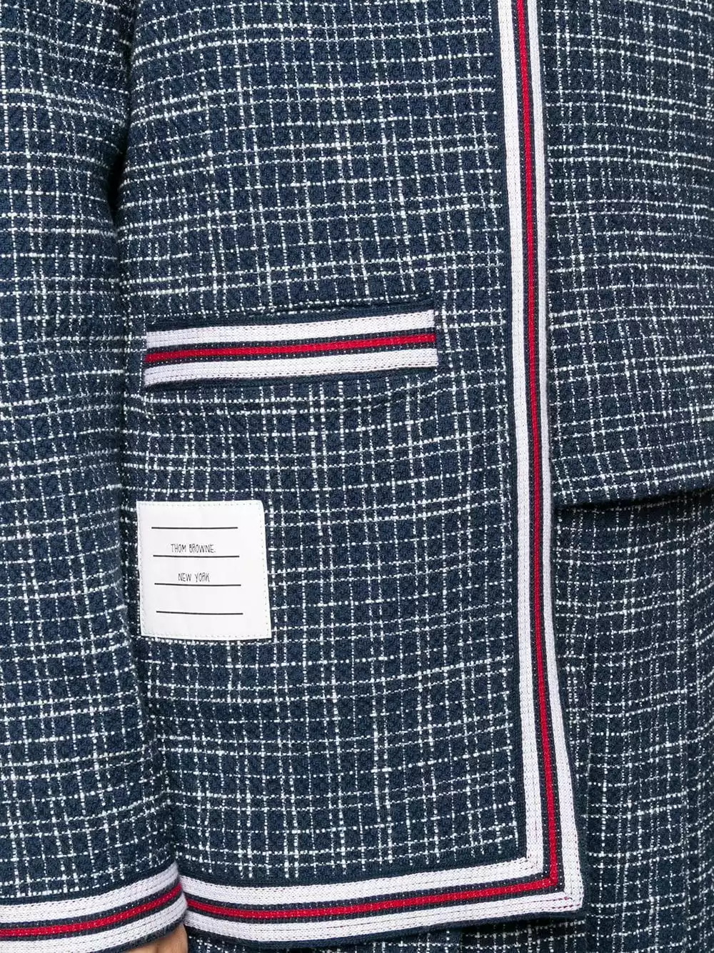 Thom Browne Hairline check tweed jacket tweed jackets of women 5 Thom Browne hairline-check tweed jacket