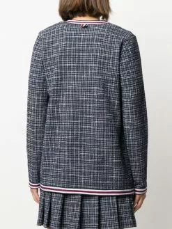 Thom Browne Hairline check tweed jacket tweed jackets of women 8 Thom Browne hairline-check tweed jacket