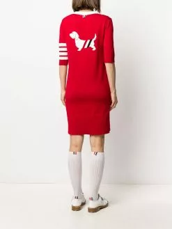 Thom Browne Hector motif jumper dress