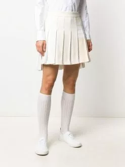 Thom Browne 4-Bar pleated mini skirt