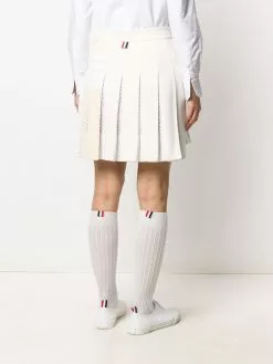 Thom Browne 4-Bar pleated mini skirt