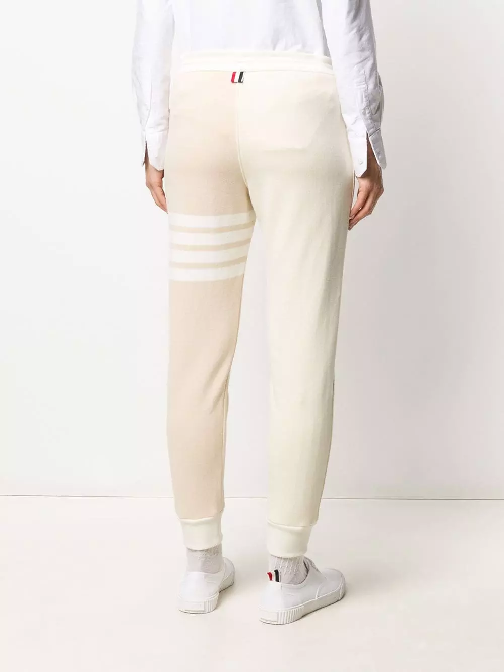 Thom Browne Funmix engineer 4 Bar stripe track pants of women 4 Thom Browne Funmix engineer 4-Bar stripe track pants
