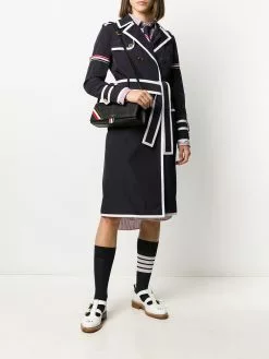 Thom Browne RWB flap clutch