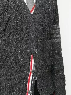 Thom Browne 4 Bar Aran cardigan cardigans of men 9 Thom Browne 4-Bar Aran cardigan
