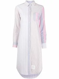 Thom Browne RWB midi shirt dress