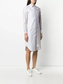 Thom Browne RWB midi shirt dress