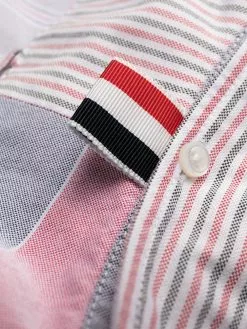 Thom Browne RWB midi shirt dress