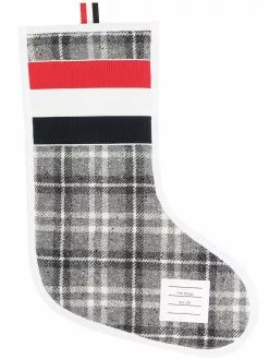 Thom Browne tartan wool holiday stocking