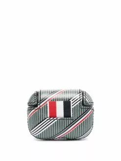Thom Browne stripe-pattern AirPods case