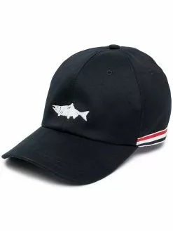 Thom Browne embroidered fish baseball cap