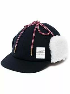 Thom Browne shearling hunting cap