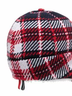 Thom Browne tartan baseball cap