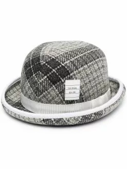 Thom Browne checked bucket hat