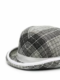 Thom Browne checked bucket hat
