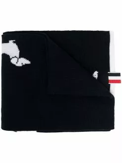 Thom Browne Hector wool scarf
