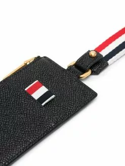 Thom Browne tri-stripe lanyard cardholder