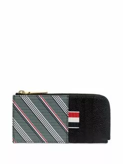 Thom Browne striped zip wallet