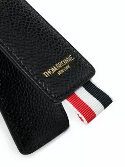 Thom Browne grosgain-loop logo-embossed cardholder