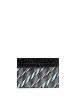 Thom Browne RWB stripe leather cardholder