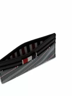Thom Browne RWB stripe leather cardholder