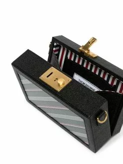 Thom Browne striped messenger bag