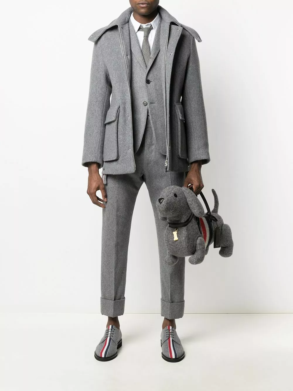 Thom Browne Dog shaped tote bag tote bags of men 2 Thom Browne dog-shaped tote bag