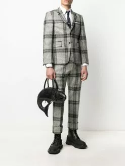 Thom Browne fish-silhouette leather tote bag