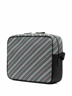 Thom Browne striped messenger bag