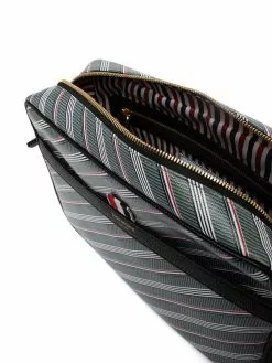Thom Browne striped messenger bag