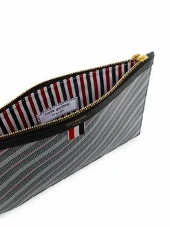 Thom Browne striped clutch bag