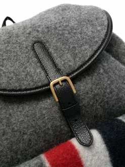 Thom Browne striped felt backpack