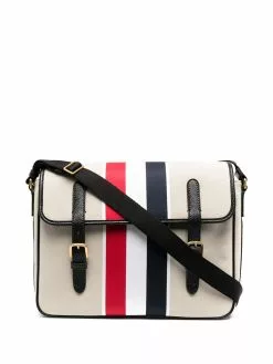 Thom Browne RWB stripe messenger bag