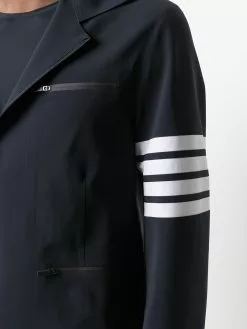 Thom Browne half-zip hooded performance jacket