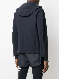 Thom Browne half-zip hooded performance jacket
