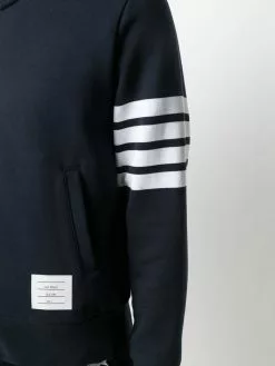 Thom Browne 4-Bar stripe zip-up sweatshirt
