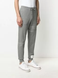 Thom Browne RWB embroidered stripe track pants