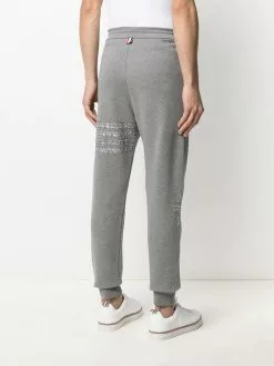 Thom Browne RWB embroidered stripe track pants