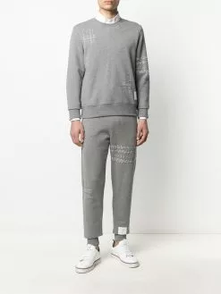 Thom Browne RWB embroidered stripe track pants