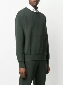 Thom Browne logo-patch cotton sweatshirt