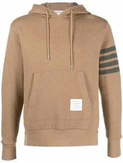 Thom Browne 4-Bar drawstring hoodie