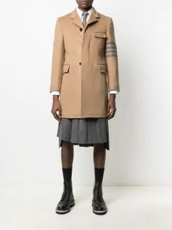 Thom Browne single-breasted concealed coat