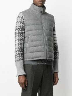 Thom Browne RWB stripe puffer gilet