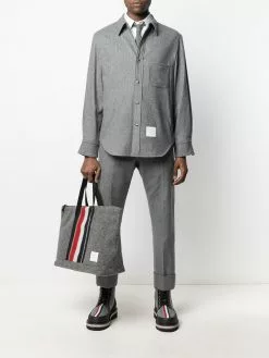Thom Browne RWB stripe cashmere overshirt