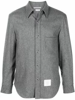 Thom Browne RWB stripe cashmere overshirt