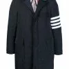 Thom Browne 4-Bar motif padded tailored coat