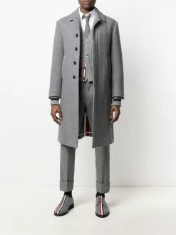 Thom Browne RWB stripe tailored coat